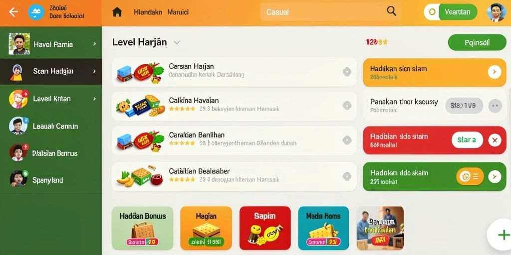 Penuh variasi permainan untuk semua selera.