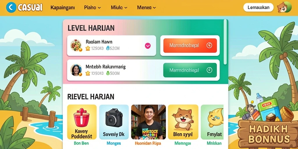 Fitur interaksi sosial dengan pemain lain.